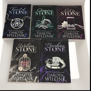 The Stone Series Set Dakota Willink 1,2,3,4,5 Heart of,Stepping,Set in,Wishing